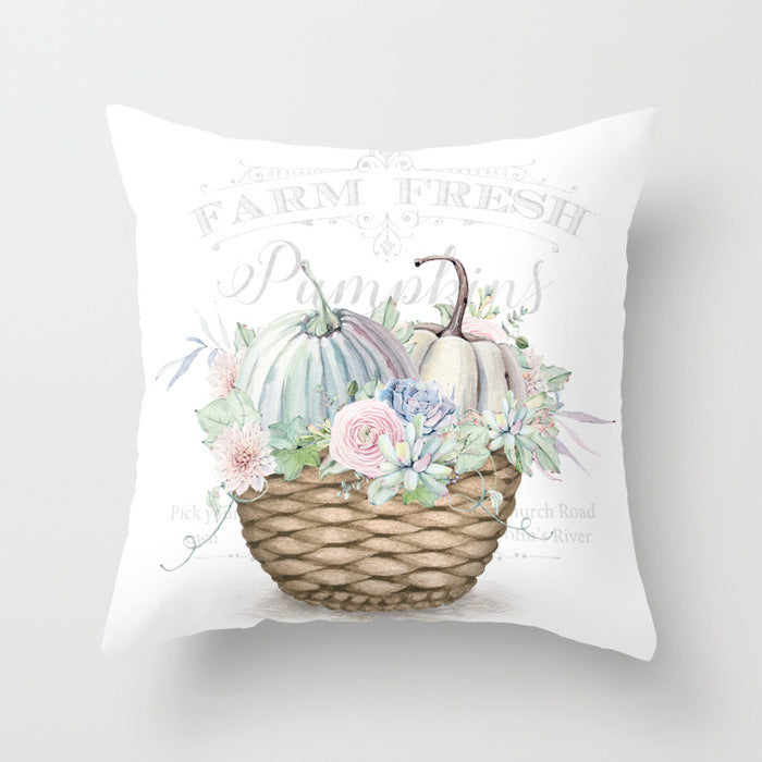 Pumpkin Fall Decorative Pillow Cover