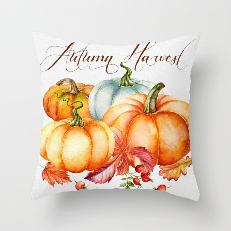 Pumpkin Fall Decorative Pillow Cover