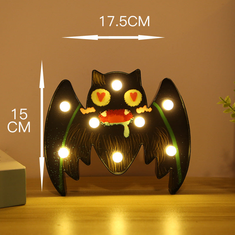 Halloween Pumpkin, Skull & Bat String Lights