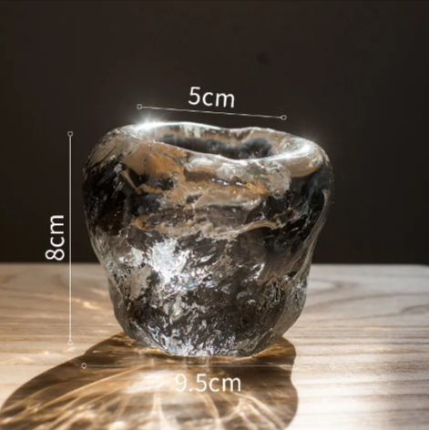 Textured Glass Candle Holder