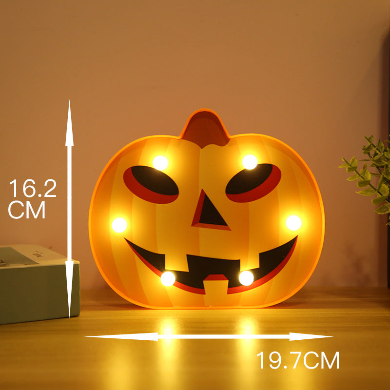 Halloween Pumpkin, Skull & Bat String Lights
