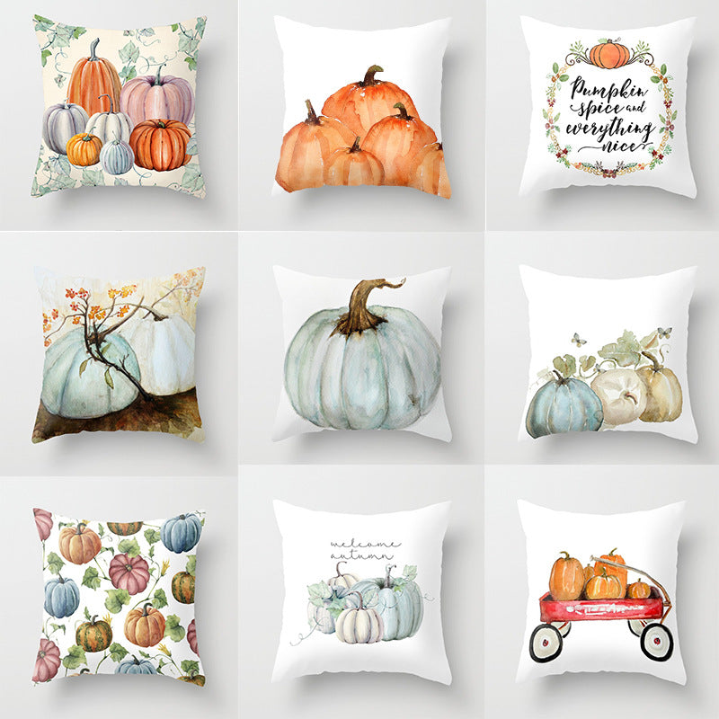 Pumpkin Fall Decorative Pillow Cover
