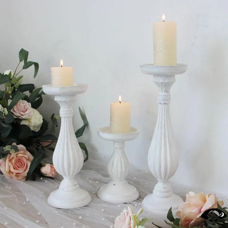 Wooden Halloween Candle Holder