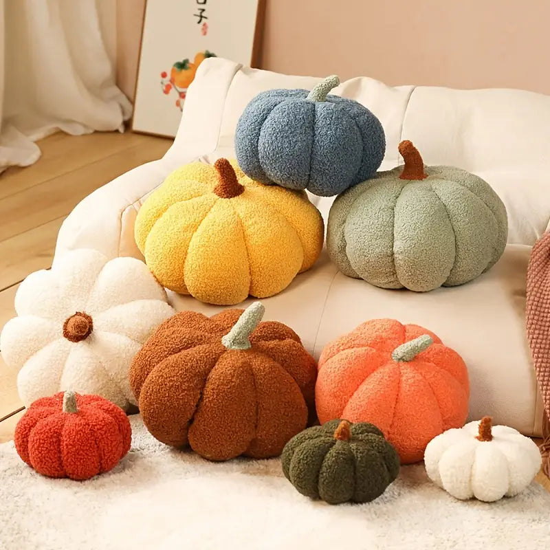 Cozy Plush Pumpkin Pillow
