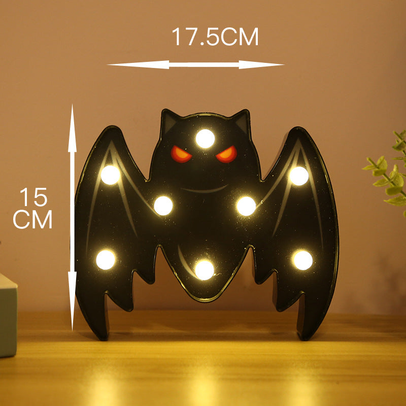 Halloween Pumpkin, Skull & Bat String Lights