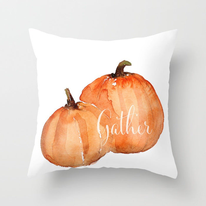 Pumpkin Fall Decorative Pillow Cover