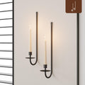 Metal Wall Candle Holders — Set of 2