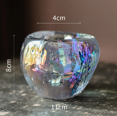 Textured Glass Candle Holder