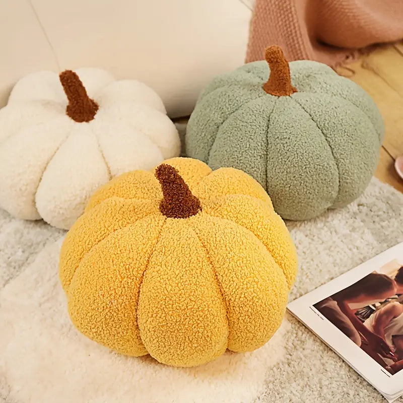 Cozy Plush Pumpkin Pillow